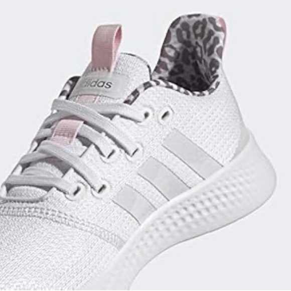 Adidas Women's White Sneakers with Pink Accents - Picture 7 of 10